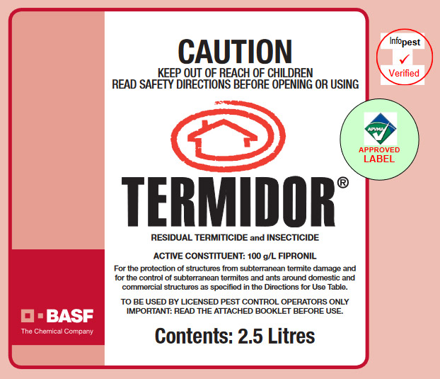 Termidor Caution Label